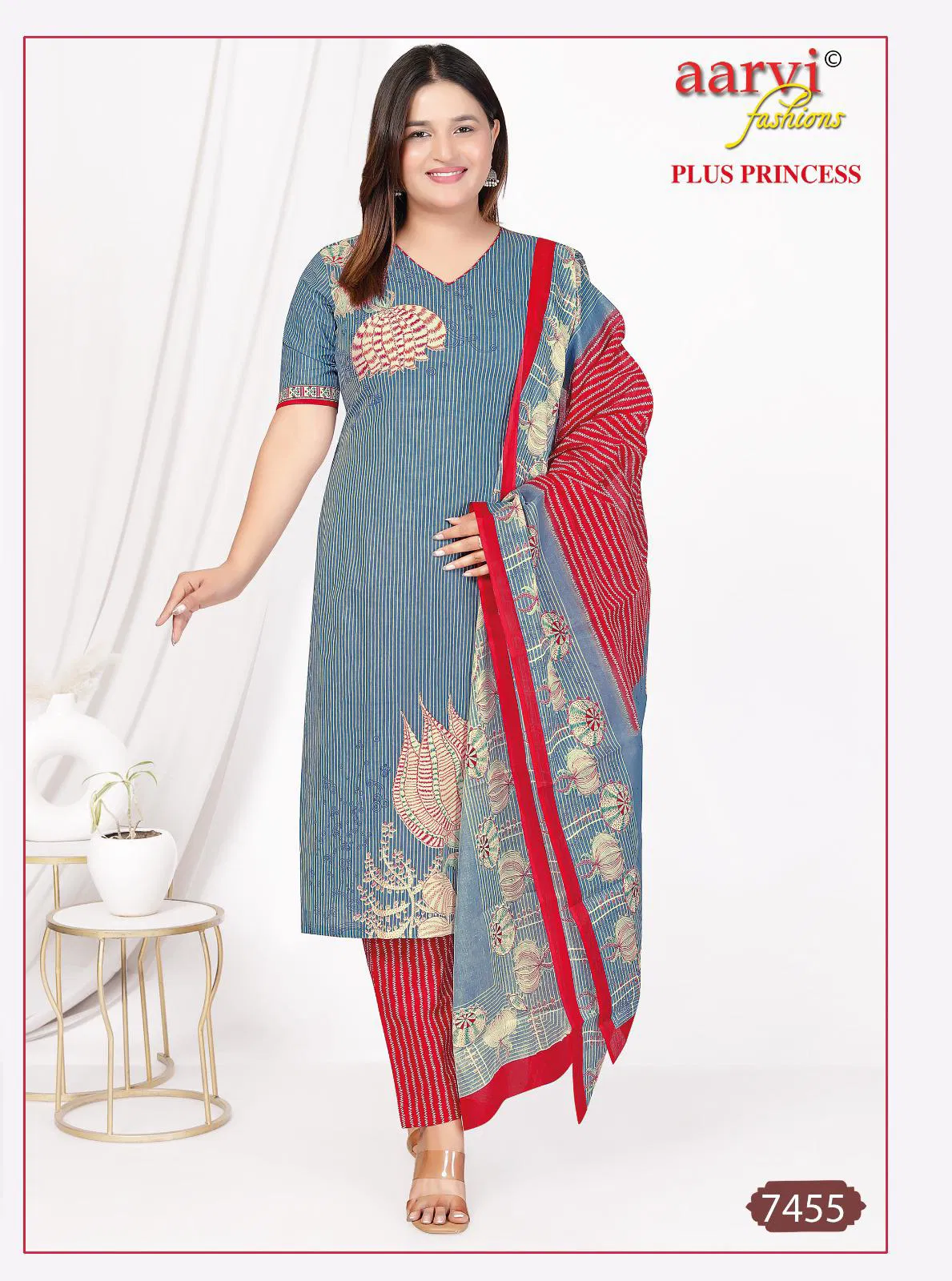 Plus Princess Vol 4 By Aarvi Printed Cotton Readymade Dress Exporters In India
